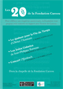Affiche «Les 20 ans de la Fondation Carzou - Concerts»